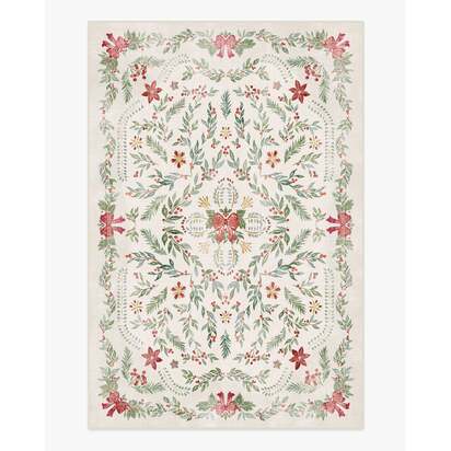 Deck the Halls Cream Multicolor Rug - 60 x 90 cm - All-In-One Rug