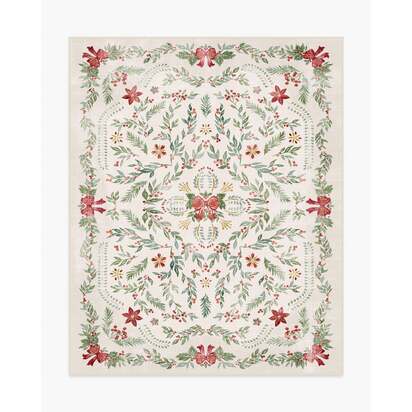 Deck the Halls Cream Multicolor Rug - 245 x 305 cm - All-In-One Rug