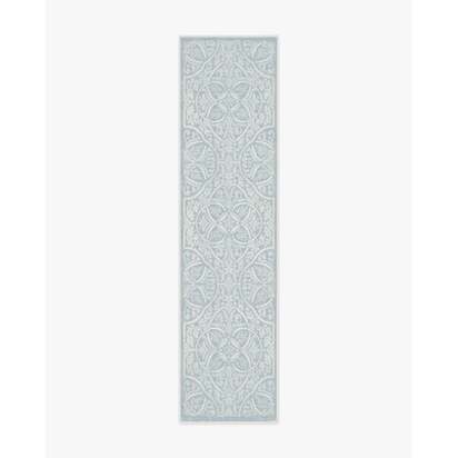 Winter Medallion Dusty Blue Rug - 75 x 305 cm - All-In-One Rug