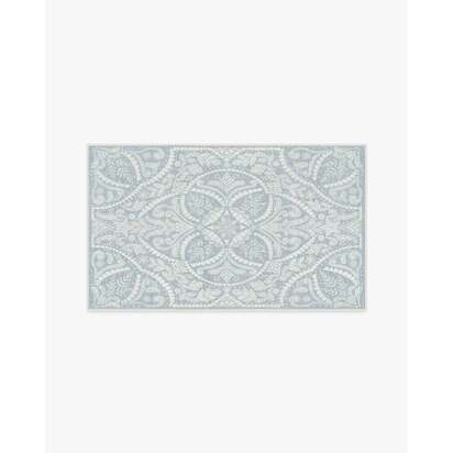 Winter Medallion Dusty Blue Rug - 90 x 150 cm - All-In-One Rug