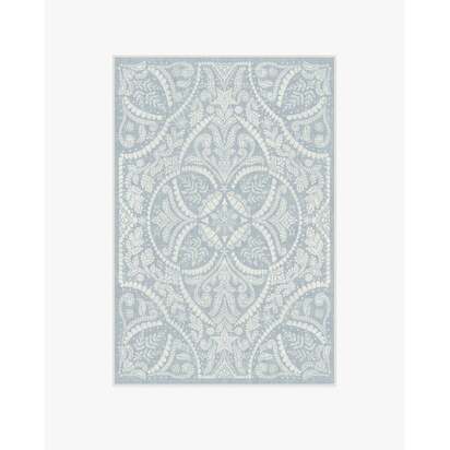 Winter Medallion Dusty Blue Rug - 120 x 185 cm - All-In-One Rug
