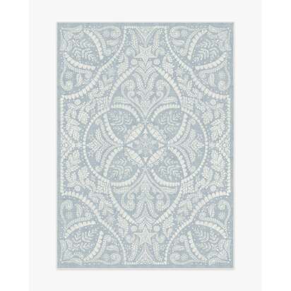 Winter Medallion Dusty Blue Rug - 150 x 215 cm - All-In-One Rug
