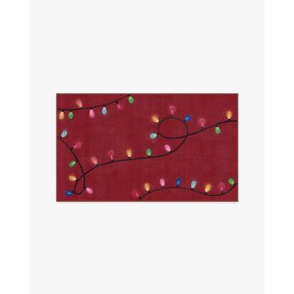 Let It Glow Red Rug - 90 x 150 cm - All-In-One Rug