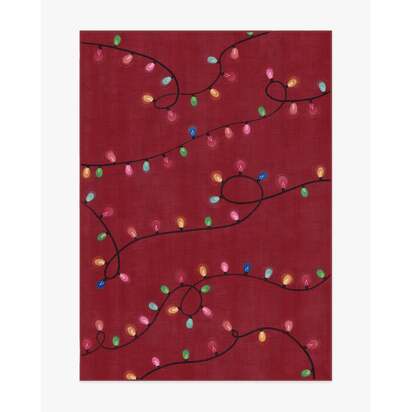 Let It Glow Red Rug - 150 x 215 cm - All-In-One Rug
