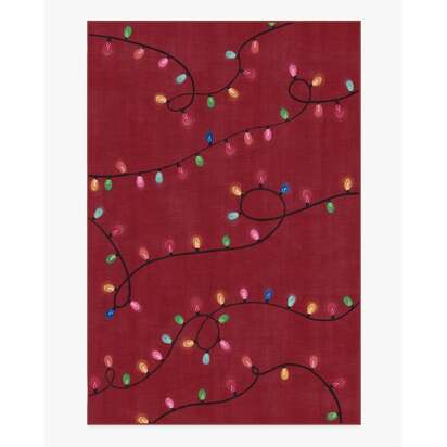 Let It Glow Red Rug - 185 x 275 cm - All-In-One Rug