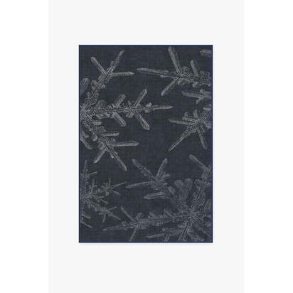 Snowflake Navy Rug - 120 x 185 cm - All-In-One Rug