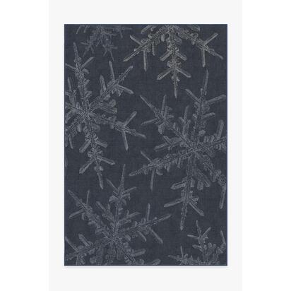 Snowflake Navy Rug - 185 x 275 cm - All-In-One Rug