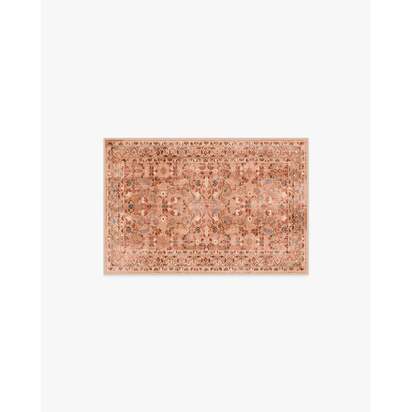 Alba Terracotta Rose Flatwoven Rug - 150 x 215 cm - Rug + Cushioned Pad System