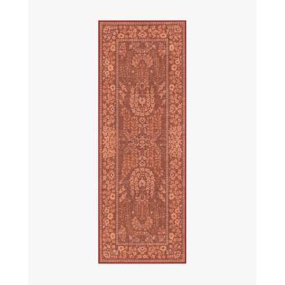 Amal Terracotta Flatwoven Rug - 75 x 215 cm - Rug + Pad System
