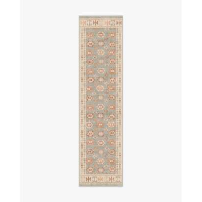 Indira Sage & Terracotta Rug - 75 x 305 cm - All-In-One Rug