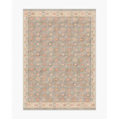 Indira Sage & Terracotta Flatwoven Rug - 150 x 215 cm - Rug + Pad System