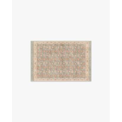 Indira Sage & Terracotta Flatwoven Rug - 245 x 305 cm - Rug + Pad System