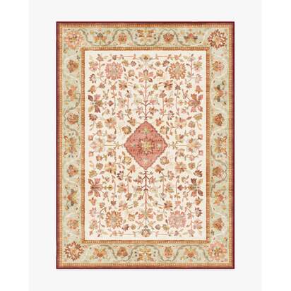 Mina Warm Cream & Rust Rug - 150 x 215 cm - All-In-One Rug