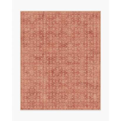Neve Terracotta Flatwoven Rug - 245 x 305 cm - Rug + Pad System