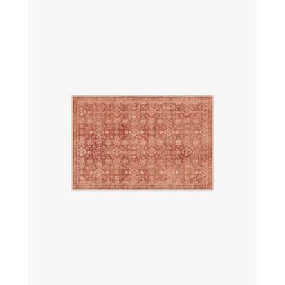 Neve Terracotta Flatwoven Rug - 245 x 305 cm - Rug + Pad System