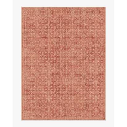 Neve Terracotta Flatwoven Rug - 275 x 365 cm - Rug + Pad System