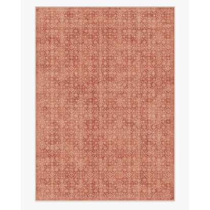Neve Terracotta Flatwoven Rug - 305 x 425 cm - Rug + Pad System
