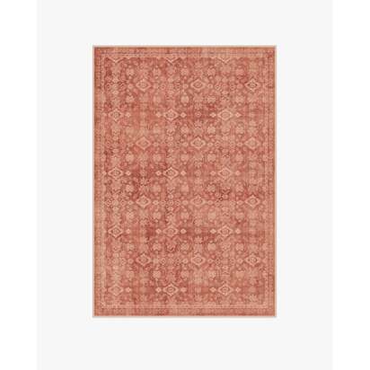 Neve Terracotta Flatwoven Rug - 120 x 185 cm - Rug + Cushioned Pad System