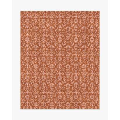 Ravina Terracotta Flatwoven Rug - 245 x 305 cm - Rug + Pad System