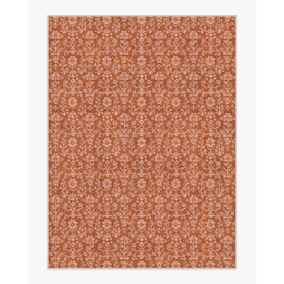Ravina Terracotta Flatwoven Rug - 275 x 365 cm - Rug + Pad System