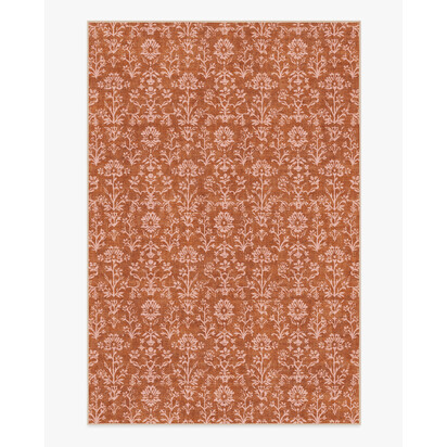 Ravina Terracotta Flatwoven Rug - 200 x 290 cm - Rug + Cushioned Pad System