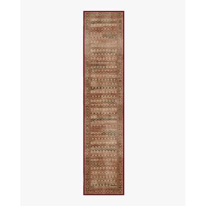Solana Rust & Sage Flatwoven Rug - 75 x 365 cm - Rug + Pad System