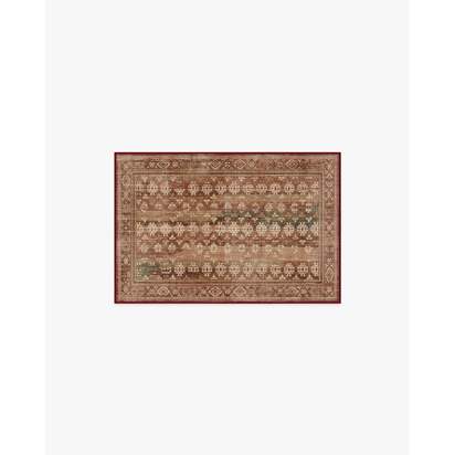 Solana Rust & Sage Flatwoven Rug - 305 x 425 cm - Rug + Pad System