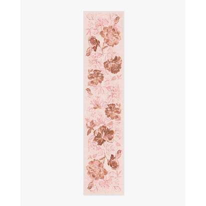 Varda Terracotta Rose Flatwoven Rug - 75 x 365 cm - Rug + Pad System