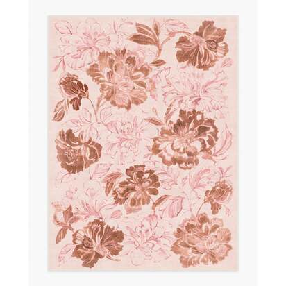 Varda Terracotta Rose Flatwoven Rug - 275 x 365 cm - Rug + Pad System
