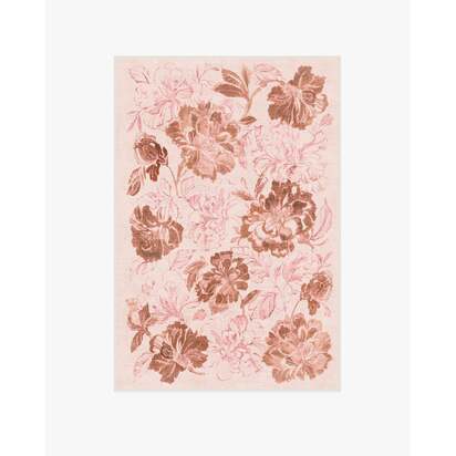 Varda Terracotta Rose Flatwoven Rug - 120 x 185 cm - Rug + Cushioned Pad System