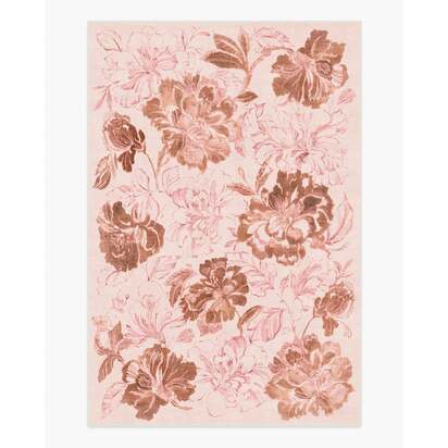 Varda Terracotta Rose Flatwoven Rug - 200 x 290 cm - Rug + Cushioned Pad System