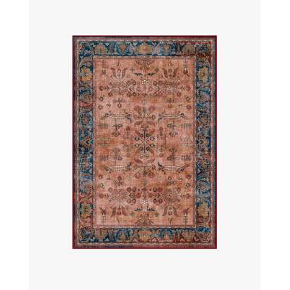 Yara Navy & Bronze Flatwoven Rug - 120 x 185 cm - Rug + Cushioned Pad System