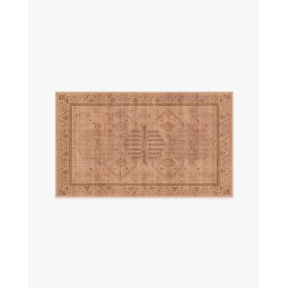 Zariah Rose & Rust Flatwoven Rug - 90 x 150 cm - Rug + Cushioned Pad System