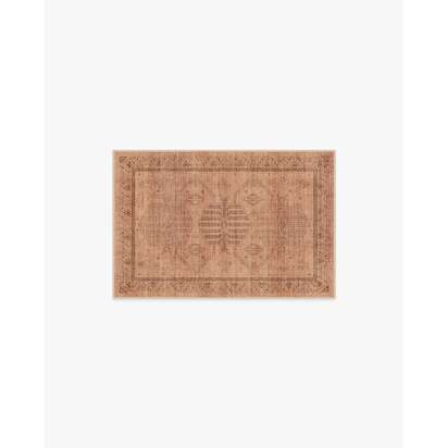 Zariah Rose & Rust Flatwoven Rug - 185 x 275 cm - Rug + Cushioned Pad System