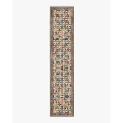 Calloway Brown Multicolour Rug - 75 x 365 cm - All-In-One Rug