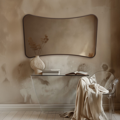 Origins Living Delphine Brushed Bronze Mirror - 1200 x 700mm