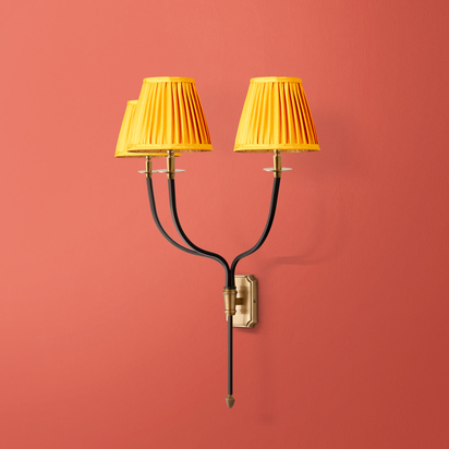 Triple Besidem wall fitting in antique brass