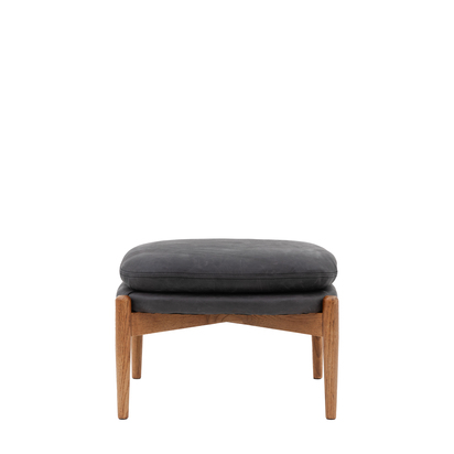 Bramham Footstool Antique Ebony