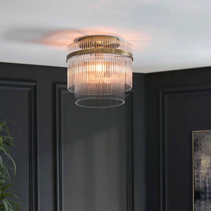 Salzburg Ceiling Light Antique Brass