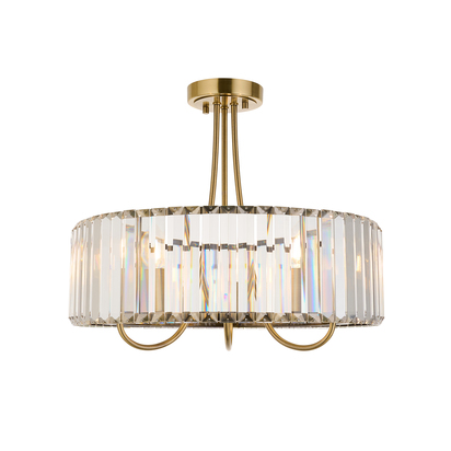 Zadar 3 Ceiling Light Antique Brass