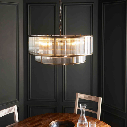 Taormina 8 Tiered Pendant Light Antique Brass