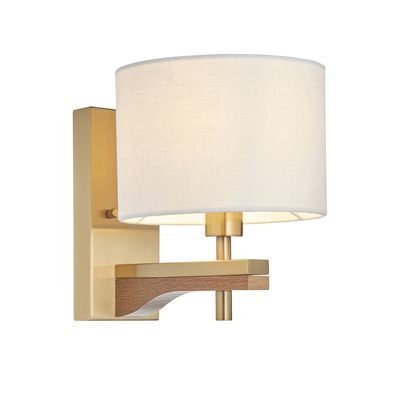 Portofino 1 Wall Light Brushed Aged Brass