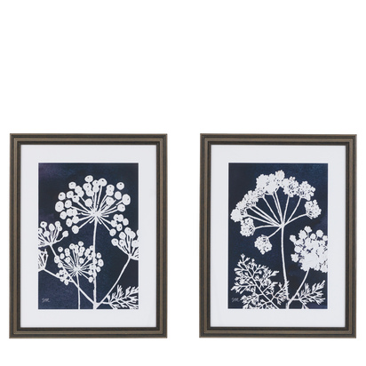 Highgate Midnight Garden Framed Art Set of 2
