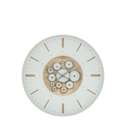 Hadley Wall Clock Cog Ivory 21in  - 21 Inch