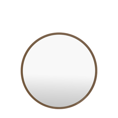 Heathbourne Round Mirror Chocolate