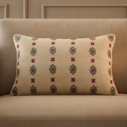 OKA | Metsovo Cushion Cover - Air Force Blue | Cushion Cover