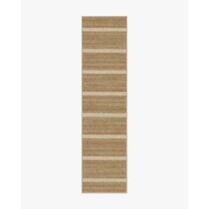 Malibu Natural Re-Jute Rug by Gray Malin - 75 x 305 cm - Rug + Cushioned Pad System