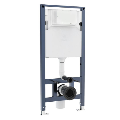 WRAS Approved Crosswater Wall Hung 1120mm Height Support Frame with Dual Flush Cistern