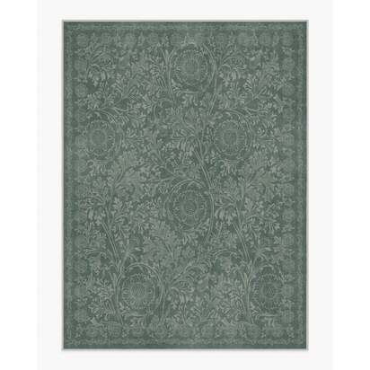 Chamomile Teal Green Rug by Morris & Co. - 275 x 365 cm - All-In-One Rug