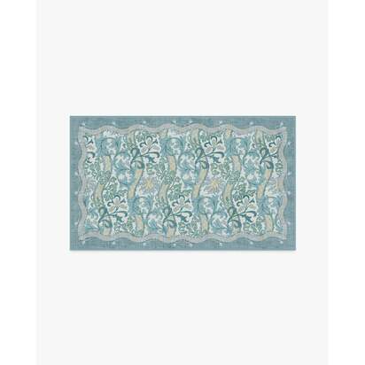 Cornflower Slate Blue Rug by Morris & Co. - 90 x 150 cm - All-In-One Rug